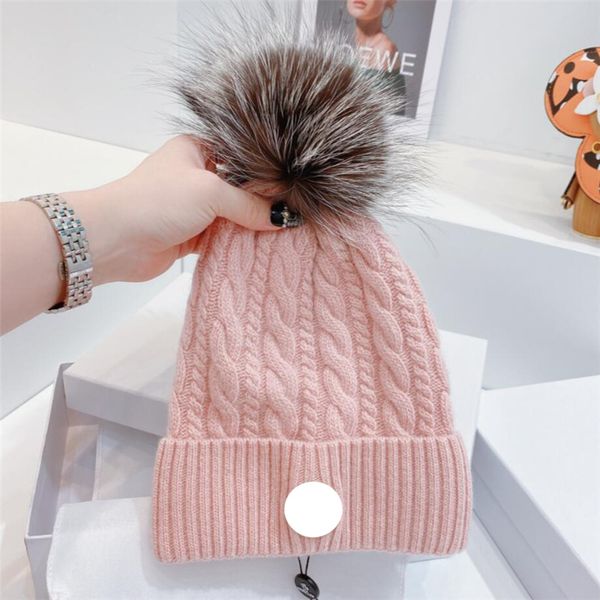 

designer fashion winter caps hats for women and men beanies warm casual girl cap snapback pompon beanie 8 color, Blue;gray