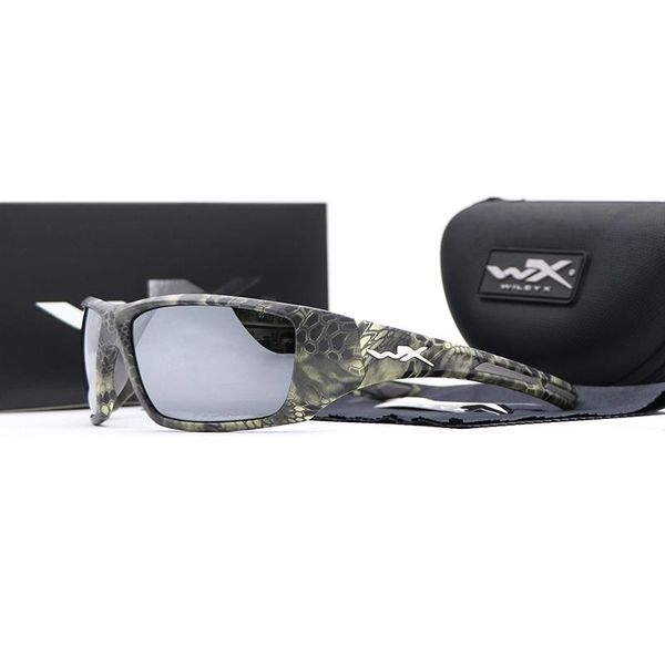 

outdoor eyewear wiley x polarized sport sun glasses men's women's square sunglasses hd uv400 reflective coating mirror lens with c