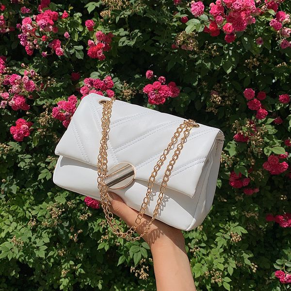 

texture one-shoulder small bag 2021 simple messenger style new summer rhombus korean chain square mvmef