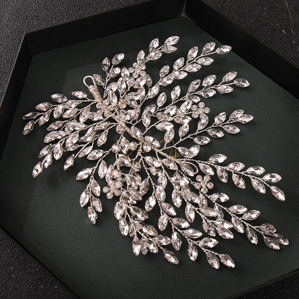 

hair clips & barrettes fashion bridal vines headband bridesmaid styling handmade leaf accessories for women and girls ml, Golden;silver