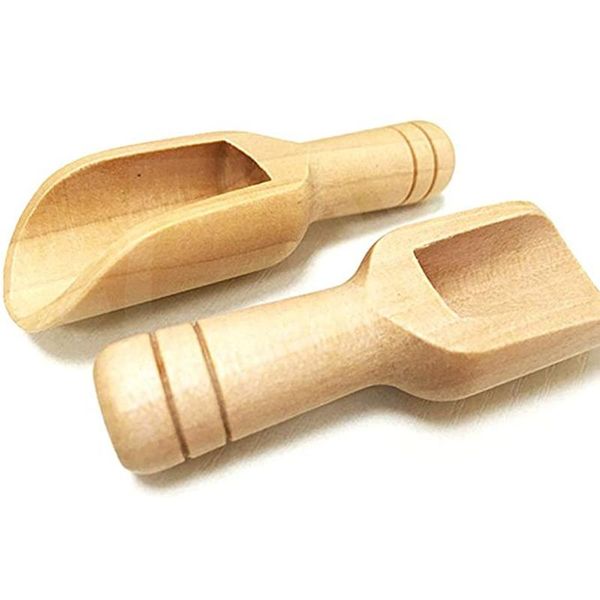 

spoons 3pcs mini wooden spoon seasoning vintage knotless fashion tablewear kitchen accessories flatware small sugar