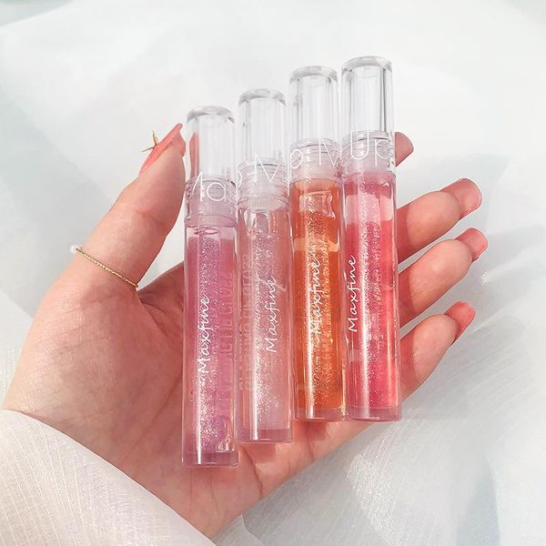 

lip gloss transparent overlay water-shimmering glaze toot plump hydrating liquid lipstick moisturizing oil