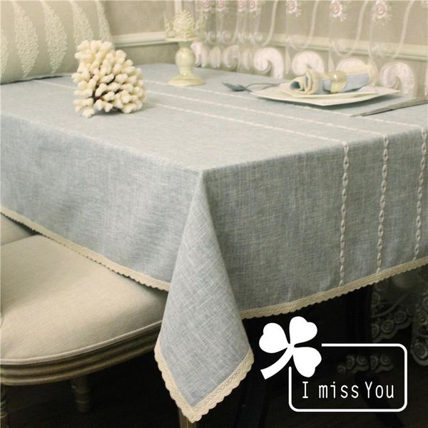 

solid thick cotton striped fabric modern minimalist dining table desk cover towel tablecloth green wallpaper yield cloth