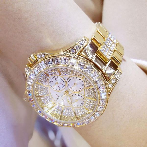 

wristwatches serynow watches for women gold quartz watch with diamonds clock stainless steel ladies wrist relogio feminino, Slivery;brown