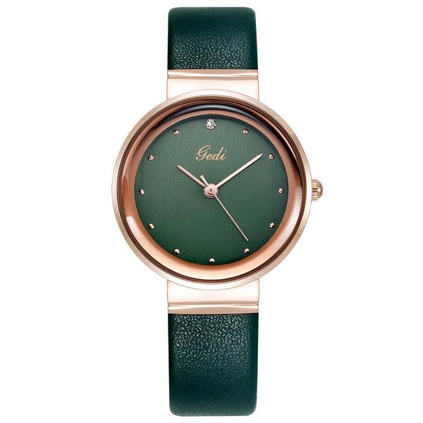 

wristwatches women's watches fashion leather wrist watch vintage ladies irregular clock mujer bayan kol saati montre feminino, Slivery;brown