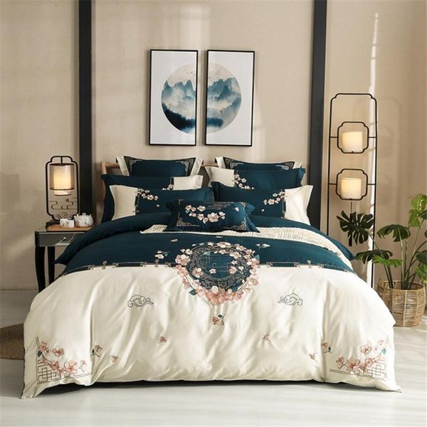 

bedding sets luxury egyptian cotton set classical embroidery quilt cover