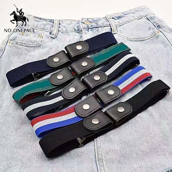 

belts 2021 men's and women's invisible belt without buckle seamless lazy wild elastic jeans decoration ins wind, Black;brown