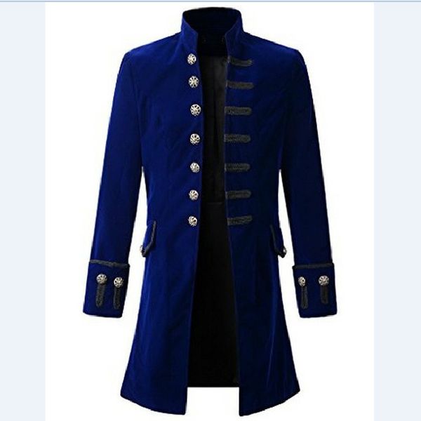 

fashion jacket punk collar men's uniform bd8924 wear, Black;brown