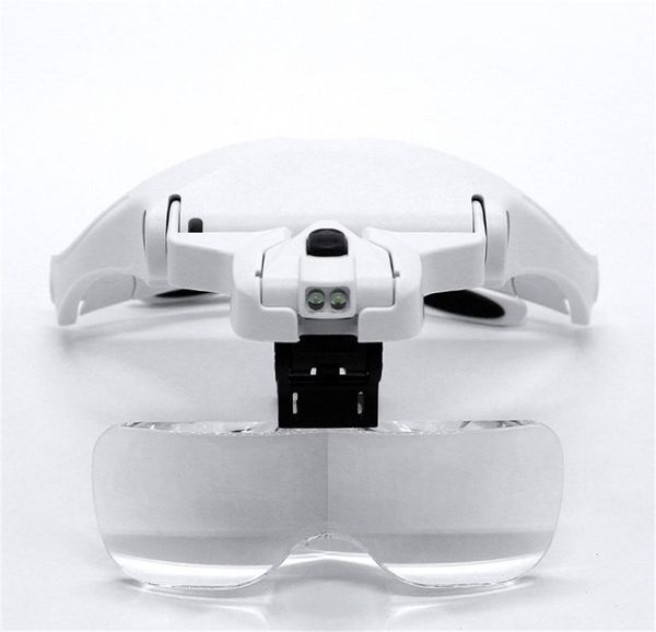 9892B2C USB зарядка начисления микроскопов Сменный 1x 1.5x 2x 2.5x 3.5x светодиодный увеличительный стеклянный стекло считывающие очки для чтения лупа