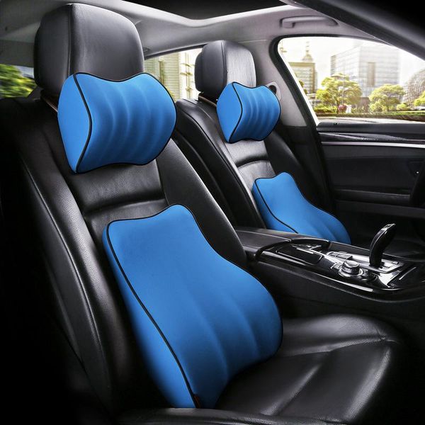 

seat cushions neck pillow car for cushion lumbar support covers memory foam waist