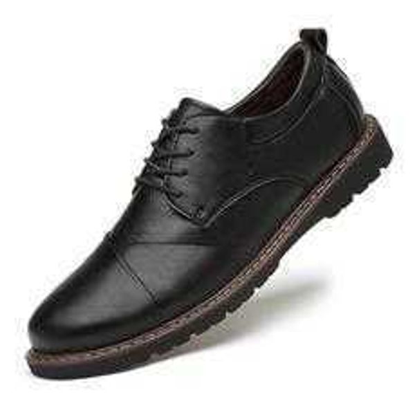 

tangzuo 7568 casual leather shoes, batch , 37-49, Black