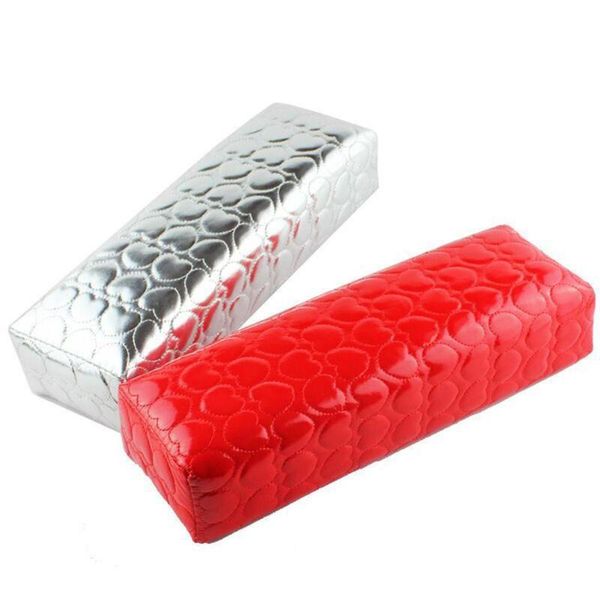 

nail art kits solid color soft faux leather pillow manicure hand arm rest cushion