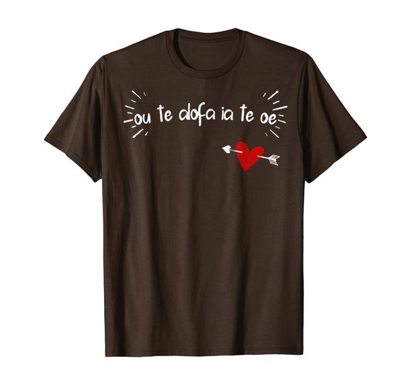 

ou te alofa ia te oe - i love you in samoan t-shirt, White;black