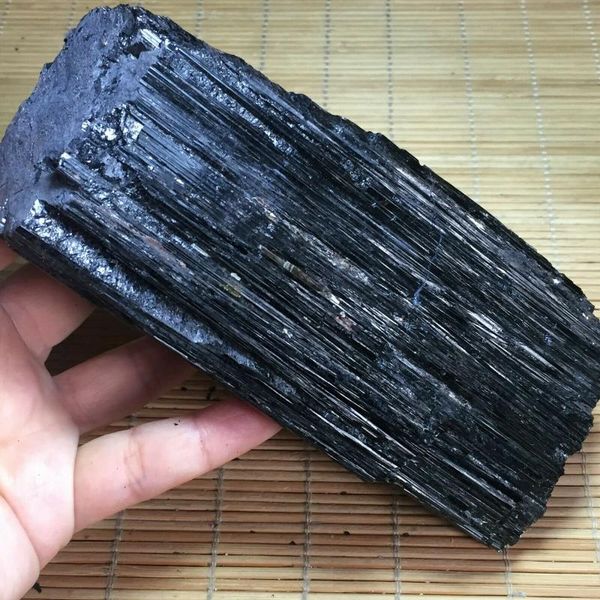 

decorative objects & figurines natural black tourmaline stone rough rock sample