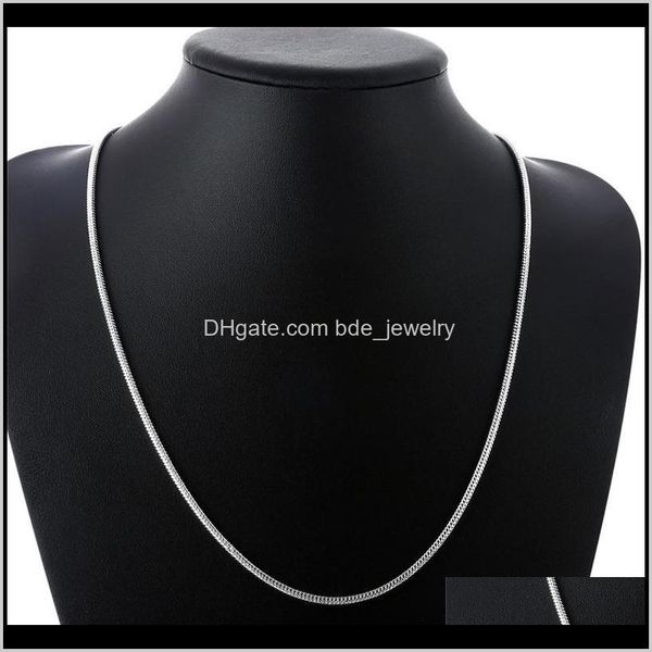 

& sets jewelry-selling 925 sier the m snake chain necklace bracelet charm jewelry set dff0726 drop delivery 2021 3s8xc, Silver
