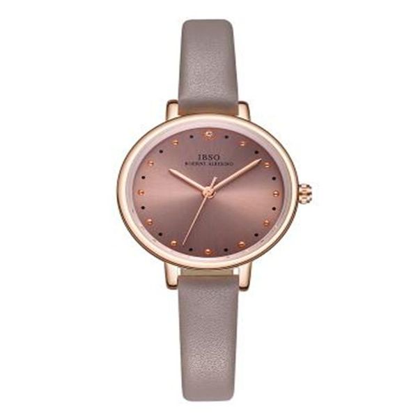 

wristwatches fashion women's watch leather strap simple waterproof black ins wind ribbon gifts for women, Slivery;brown