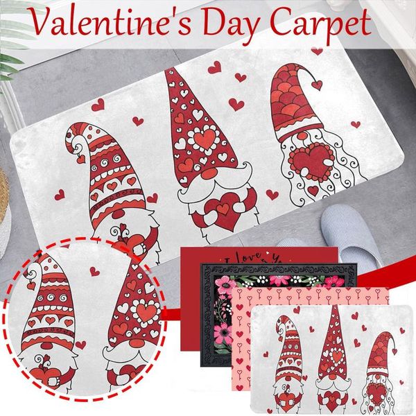 

valentine's day welcome doormats home carpets decor living room carpet hallway floor decoration bathroom anti-slip rugs gift bath mats