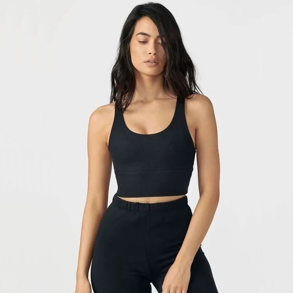 

women crop tank with racer back 210319, Black