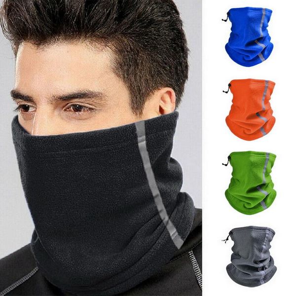 

scarves winter windproof fleece tube bandana scarf mask soft half face cover ski snowboard neck warmer gaiter fashion women men, Blue;gray