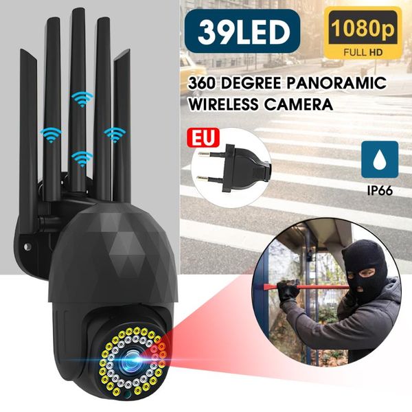 

cameras 1080p wifi ip wireless camera 360 degree surveillance home security speed dome with night vision motion detection