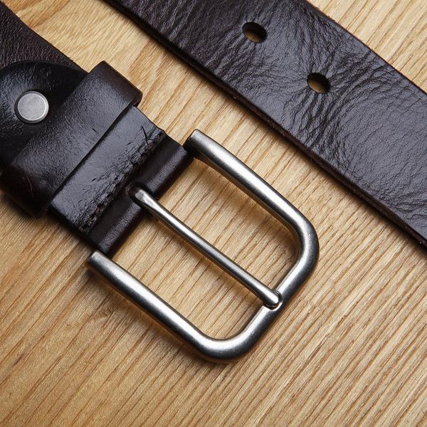 

leather men's belt leisure jeans japan 3.7 belts, Black;brown