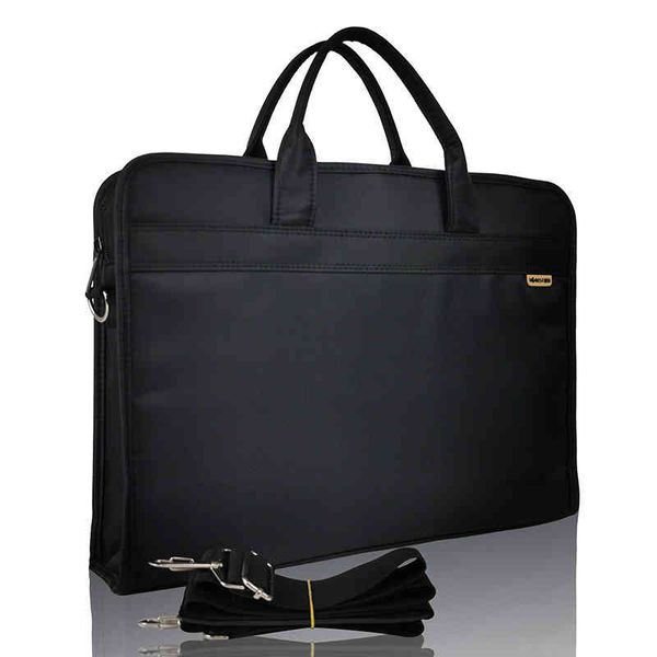

kangbai portable document bag thickened zipper file data storage business oxford briefcase