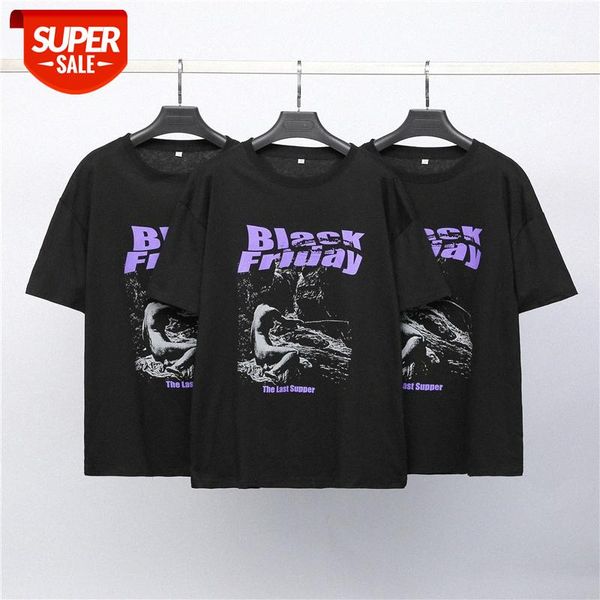 

dark angler baseing cotton t-shirt short sleeve hip hop men's and women's #2w3s, White;black