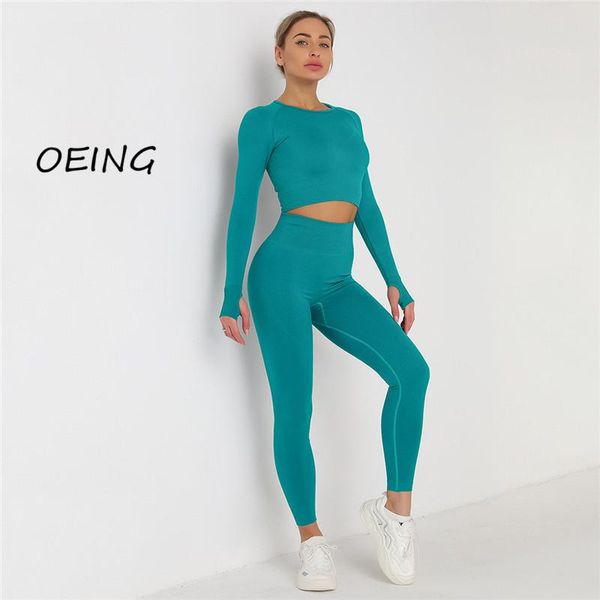 

yoga outfit entgoing seamless 2 piece set women leggings workout clothes for
