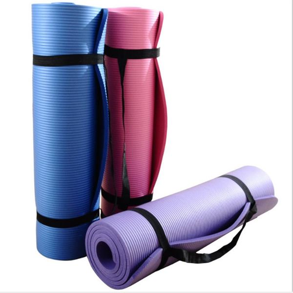 

yoga mats 1 piece 10mm beginner indoor mat pilates pads outdoor garden fitness training comfort 183*61*1 cm