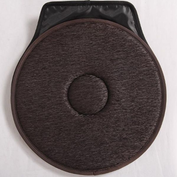 

car seat covers swivel dark brown aid mobility foam tie on office rotating revolving non-slip pad