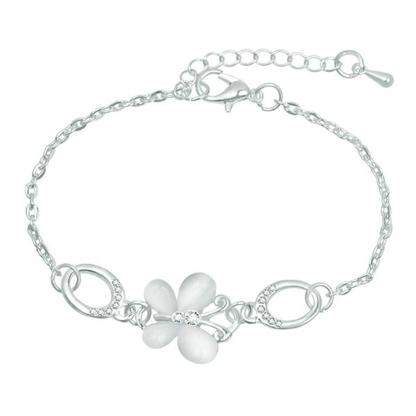 

link, chain womens flower butterfly bracelet simple small fresh bracelets gifts jl, Black