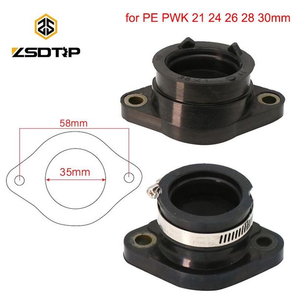 

motorcycle fuel system zsdtrp carburetor adapter inlet intake pipe for polaris trail blazer 250 1990-2006