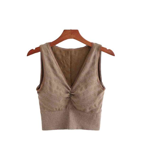 Elegante Frauen Feste Mantel Tanks Herbst und Winter Damen Mode Tops Kausal Weibliche Warme Hinzufügen Wildleder Weste Chic Mädchen 210427