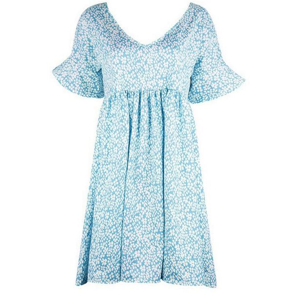 

casual dresses ladies summer short-sleeved floral print dress v-neck loose cotton beachwear party plus size, Black;gray