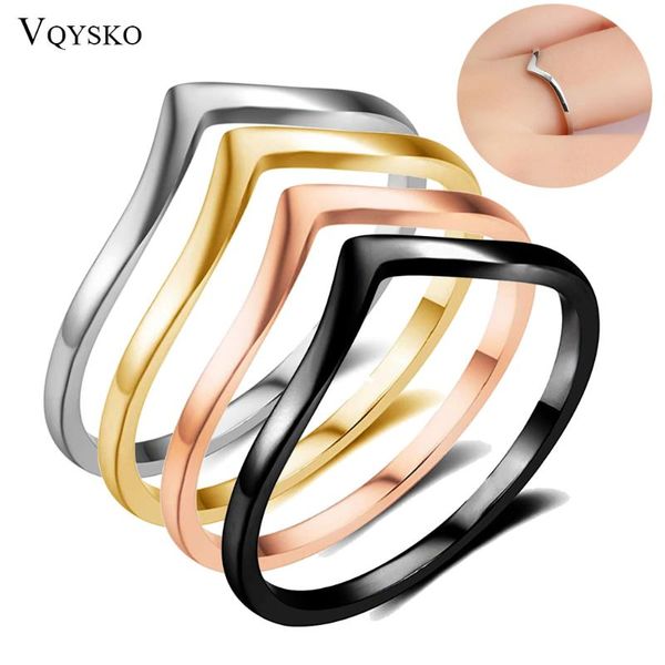 

wedding rings simple 2mm thin couple for women jewelry gift stainless steel anti-allergy smooth slim knuckle wholesale, Slivery;golden