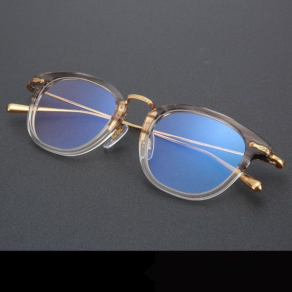 

fashion sunglasses frames titanium acetate glasses frame men round optical myopia spectacles women prescription eyeglasses eyew, Black