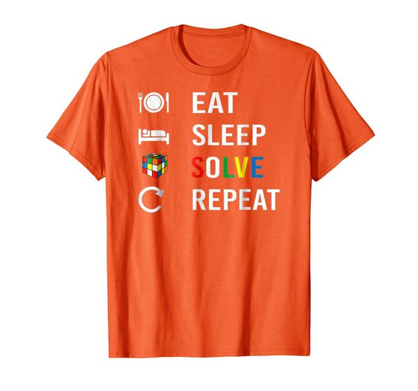

Eat Sleep Solve Repeat Rubik Cube T-Shirt, Mainly pictures