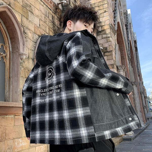 

men's coat ins trend loose casual et spring and autumn korean youth student handsome fashion brand cloth a, Black;brown