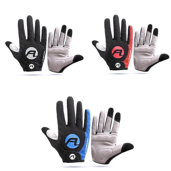 

cycling gloves 1 pair anti-skid sun-proof high temperature resistance mountain bike warm keeping outdoor running touch screen, Black