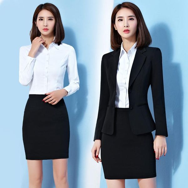 

women's suits & blazers autumn and winter workwear 2021 suit temperament civil service interview is decorating three-piece, White;black