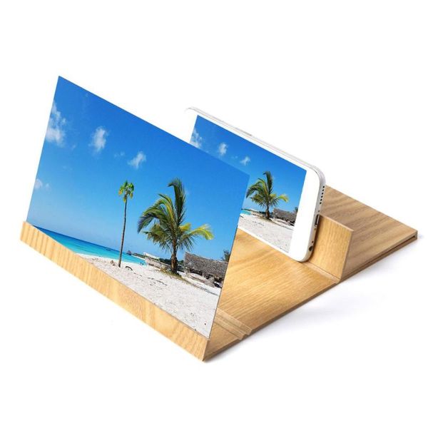 

inch mobile phone screen magnifier 3d hd video folding enlarged expander stand for holder cell mounts & holders