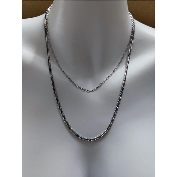 

chains yunameng neckband collar personality necklace clavicle chain simple girl heart ladies original design jewelry pendant, Silver
