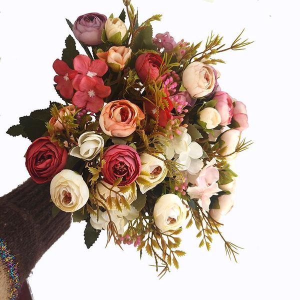 

decorative flowers & wreaths wholesale amazon artificial silk flower camellia rose wedding home small