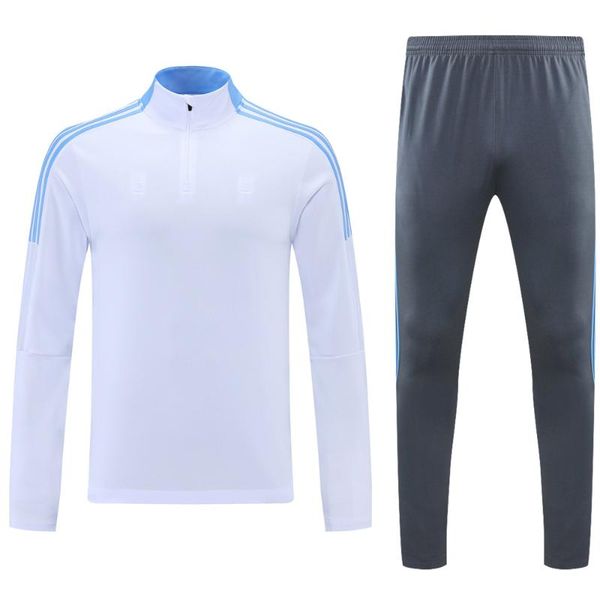 

gym clothing design of team training clothes zipper suit football jacket personalized jersey fashion sportswear sweatsuit, White;black