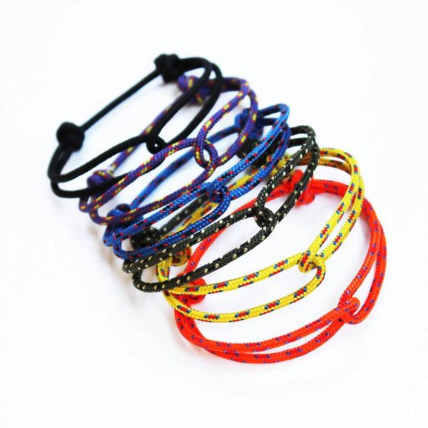 

tennis colorful adjustable knot rope loop rock climbing paracord, Golden;silver