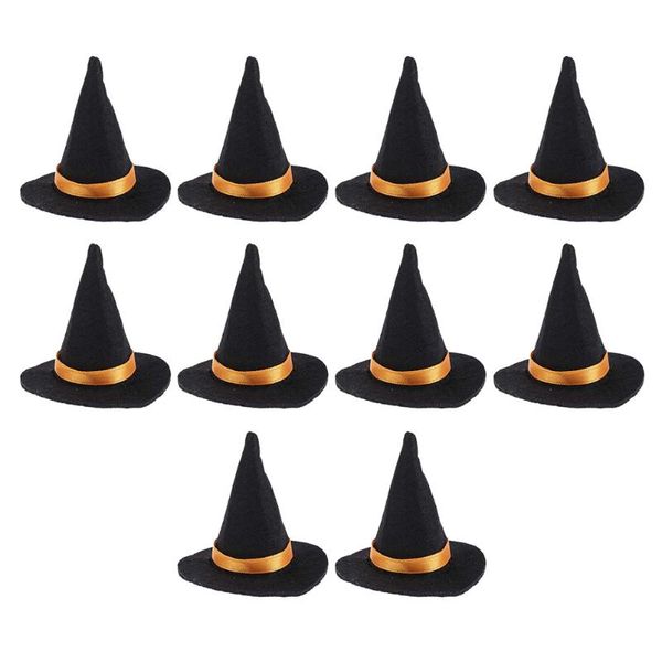 

party hats 10pcs bottle felt mini witch accessories