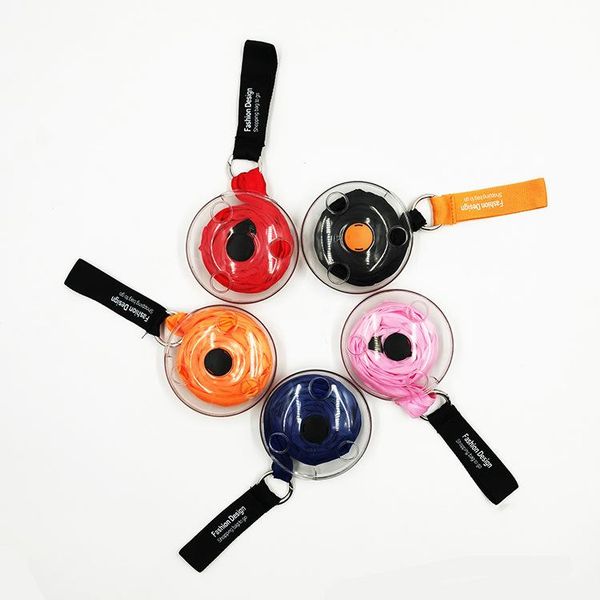 

storage bags small disc reusable shopping bag creative mini portable convenient folding rotating plate tote