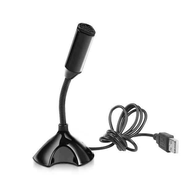 Microfones Microfone USB para Laptop e Computadores Estúdio ajustável Cantando Gaming Streaming Mikrofon Stand Mic com Titular Desktop