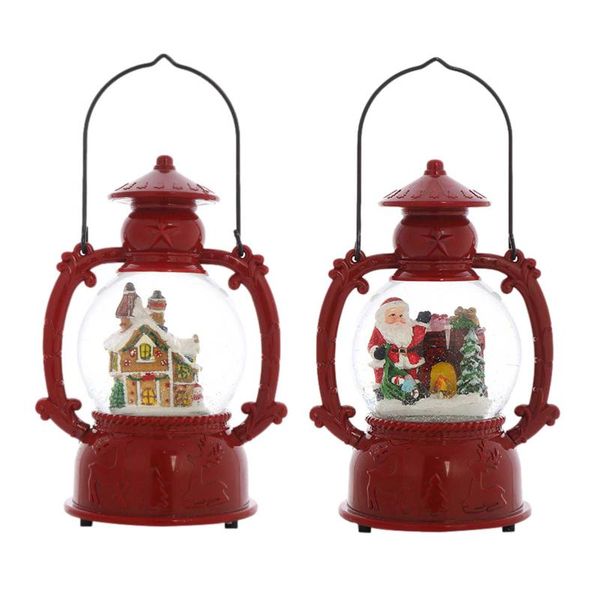 

party decoration christmas snow globe lantern musical with light luminous water for home decor easter gifts batt