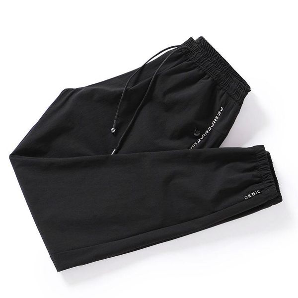 

men's pants jogger men 2021 fashion casual track trousers sweatpants 5xl, Black